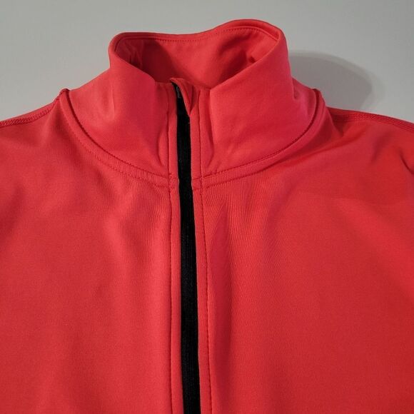 Nike Pro Women's Dri-FIT Half-Zip Orange Athletic Running Pullover - Picture 10 of 16
